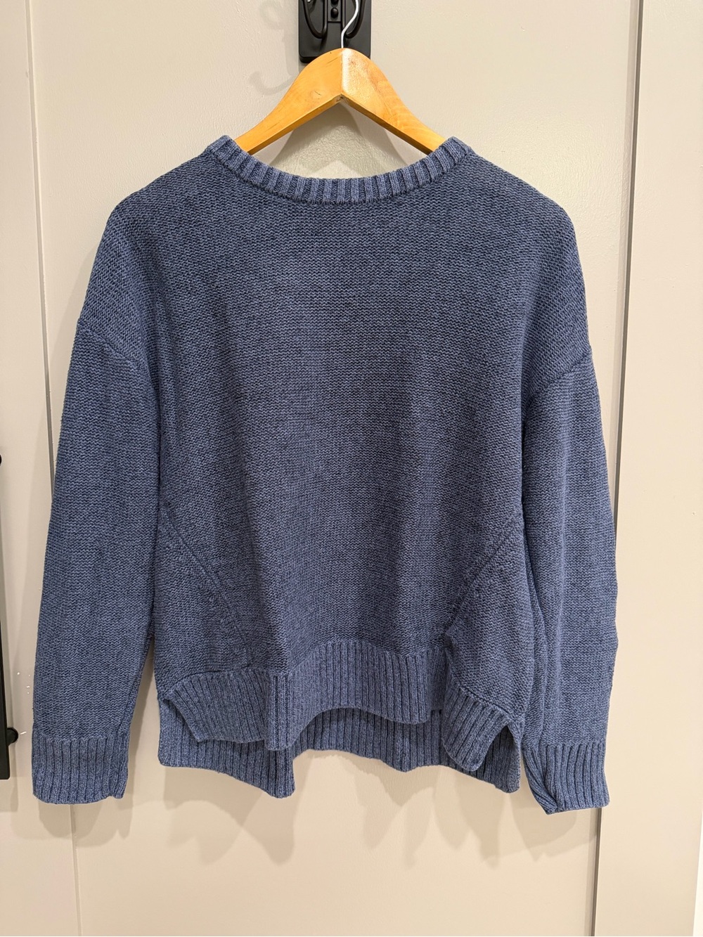 L.L. Bean Blue Crewneck Knit Sweater